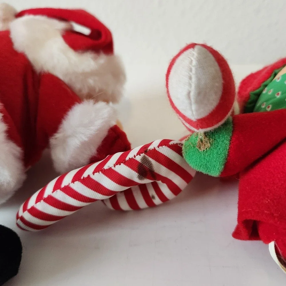 VTG 1980s ZIGGY Joy To You Jolly Christmas Plush Dolls‎ Lot Bundle Of 2